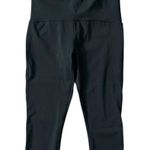 Lululemon Train Times Crop Women’s Low Rise Leggings Mesh Leg Panel Black Sz 6 Photo 0