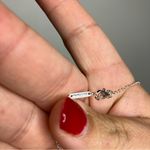 Pandora  sparkling heart halo pendant necklace sterling silver women’s luxury‎ Photo 8