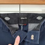 Dickies  Flex Slim Fit Navy Blue Chino Pleated Workwear Straight Leg Pants Size S Photo 7