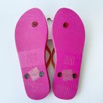 Juicy Couture Juicy By Flip Flops Womens Size 9 Sandals Shoes Pink Glitter Heart Photo 4