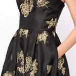 Notte Strapless Black And Gold Formal Dress Photo 2