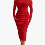 Red Bodycon Dress Size M Photo 2