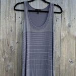 Fenn Wright Manson Tank Top Womens Large Grey Rhinestone Embellished Spring Fall Photo 0