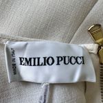 Emilio Pucci  Wool Cap Sleeve Open Back‎ Zip Pencil Dress Sz US 6 Business Career Photo 1