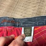 Eddie Bauer Blue Denim Pink Flannel Lined Hi Rise Vintage Jeans Women's Photo 4