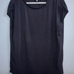 Athleta  Women's Classic Black Short Sleeve Oversized Tee Small Photo 0