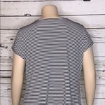 Van Heusen Size XXL Black & White Stripe Cowl Neckline Blouse Top Photo 4
