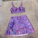 Dolls Kill Two Piece Holographic Set Photo 2