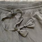 Calypso St. Barth  Silk Appoline Gray Jogger Pants Size Small Photo 3