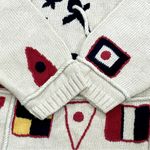 Vintage Nautical Sweater by Cambridge Dry Goods Company Size Large Red Photo 7