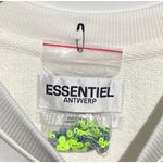 NWOT ESSENTIAL ANTWERP Women’s Danbury Sequined puff sleeve Sweatshirt Blue Photo 8