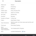 SheIn Swim Mod Summer Beach Women's Floral Printed Lace Up Bikini Set Size Small Photo 5