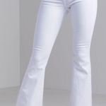 EXPRESS White Bell Bottom Jeans Photo 0