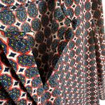 Sami & Jo Multicolor Long Sleeve Pleated Lightweight Pullover Blouse Size XL Photo 3