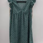 H&M Green Floral Dress Photo 1