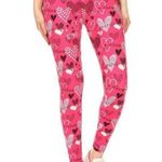Yoga Band Buttery Soft Valentines Day Print Leggings OS Size undefined Photo 1