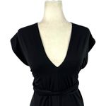 Reformation Black Convertible Wrap Multiway Halter Strap Plunge Maxi Dress XS Photo 2