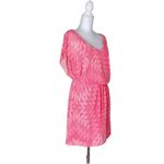 Speechless Pink Casual Blouson Aztec Geometric Print Medium Speecheless Dress Photo 1