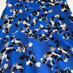 CAbi  #5576 Untamed Electric Blue Floral Dress‎ Asymmetrical Sleeveless Size Med Photo 10