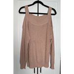 Venus LASCANA FOR WOMENS PASTEL PINK COLD SHOULDER SWEATER Small Photo 2
