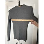 Elie Tahari Tahari Women’s Mock Neck Long Sleeve Black Grey Sweater‎ XS Photo 2