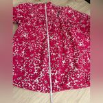 J.Crew Button-Front Ruffleneck Popover Top in Blushing Meadow Cotton Poplin | S Photo 7