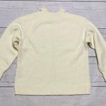 Anthropologie Open Cold Shoulder Ivory Knit Sweater Photo 4