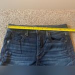 American Eagle Dark Blue Denim Jean Shorts, Super Stretch, Hi-Rise Shortie Photo 8