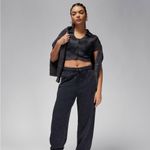 Jordan  collared knit top in smoke gray large Photo 6