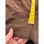 Lauren Ralph Lauren Brown Silk Wide Leg Pants Sz 16 Old Money Preppy Luxury Photo 9