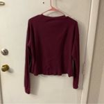 PINK - Victoria's Secret PINK Victoria Secret Long Sleeve Crewneck Cropped Thermal Boxy T-Shirt Casual Photo 1