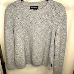 DKNY  Jeans Gray Solid Knit Sweater Photo 1