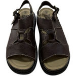 Faded Glory ‎ Y2k Brown Crissy Ankle Strap Sandals Women's 8 Chunky Artsy Boho Photo 0