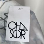 Chaser NWT  White Blue Star Printed Full Zip Hoodie Womens Size M Photo 6