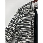 Chico's Chico’s Black White Zebra Geometric Print Open Front Long Sleeve Blazer Sz XL/16 Photo 4