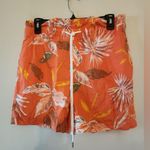 Gap  orange floral pattern beach shorts size womens small Photo 0