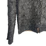 Itsu Popcorn Crinkled Black Brown Reversible Lightweight Jacket Sz M Size M Photo 4