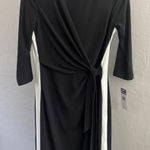 CHAPS Stylish Black and White Dress - Size M Photo 0