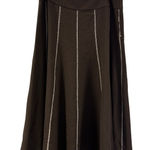Sunny Leigh  Maxi‎ Skirt Size 12 Brown Flare Stretch Photo 0