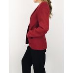 Vintage Single Breasted Pure Wool Blazer | Size M Red Size M Photo 8