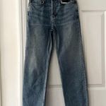 RE/DONE Originals 2019 High Rise Stove Pipe Raw Hem Light Wash 25 190-3WSTV27 Photo 2