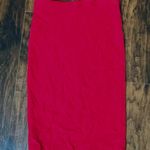 Bozzolo Red stretch pencil skirt Photo 4