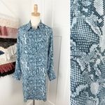 Zadig & Voltaire  Rougi Snake Dress Blue Sz L Photo 2
