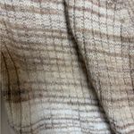 American Eagle  Brown Ombre Ribbed Wrap Knit Top Soft Girl Cozy Minimalist L Photo 7