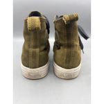 Converse Womens 8 Shoes All Star High Top Olive Green Suede Leather Sneakers Photo 2