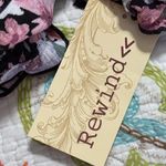 Rewind  juniors sz large short puff sleeve top Floral Black Crop Top square neck Photo 2