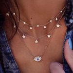 Bohemian Multilayer Necklace Gold Photo 0