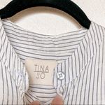 Tina + Jo Striped Tie Front Dress / Tunic Top Size Small Photo 5