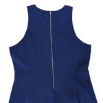 Banana Republic  Sleeveless Ponte Dress Flounce 306266 Navy Blue Women's Size 12‎ Photo 4