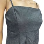 Gap Black Metallic Silver Strapless Spaghetti Strap Dress Womens 4 Photo 4